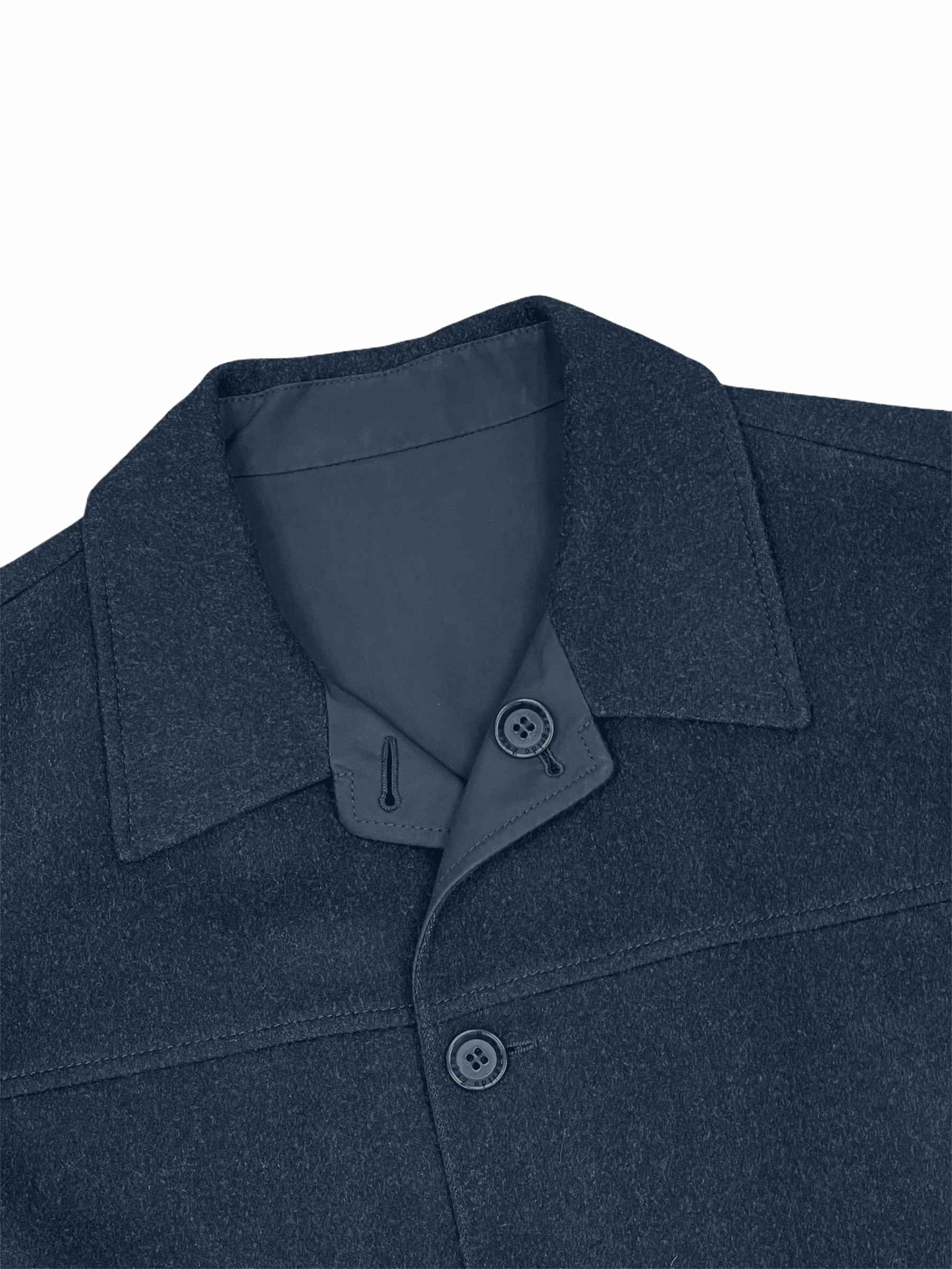 Ermenegildo Zegna Black Charcoal Reversible Travel Coat—Genuine Design luxury consignment