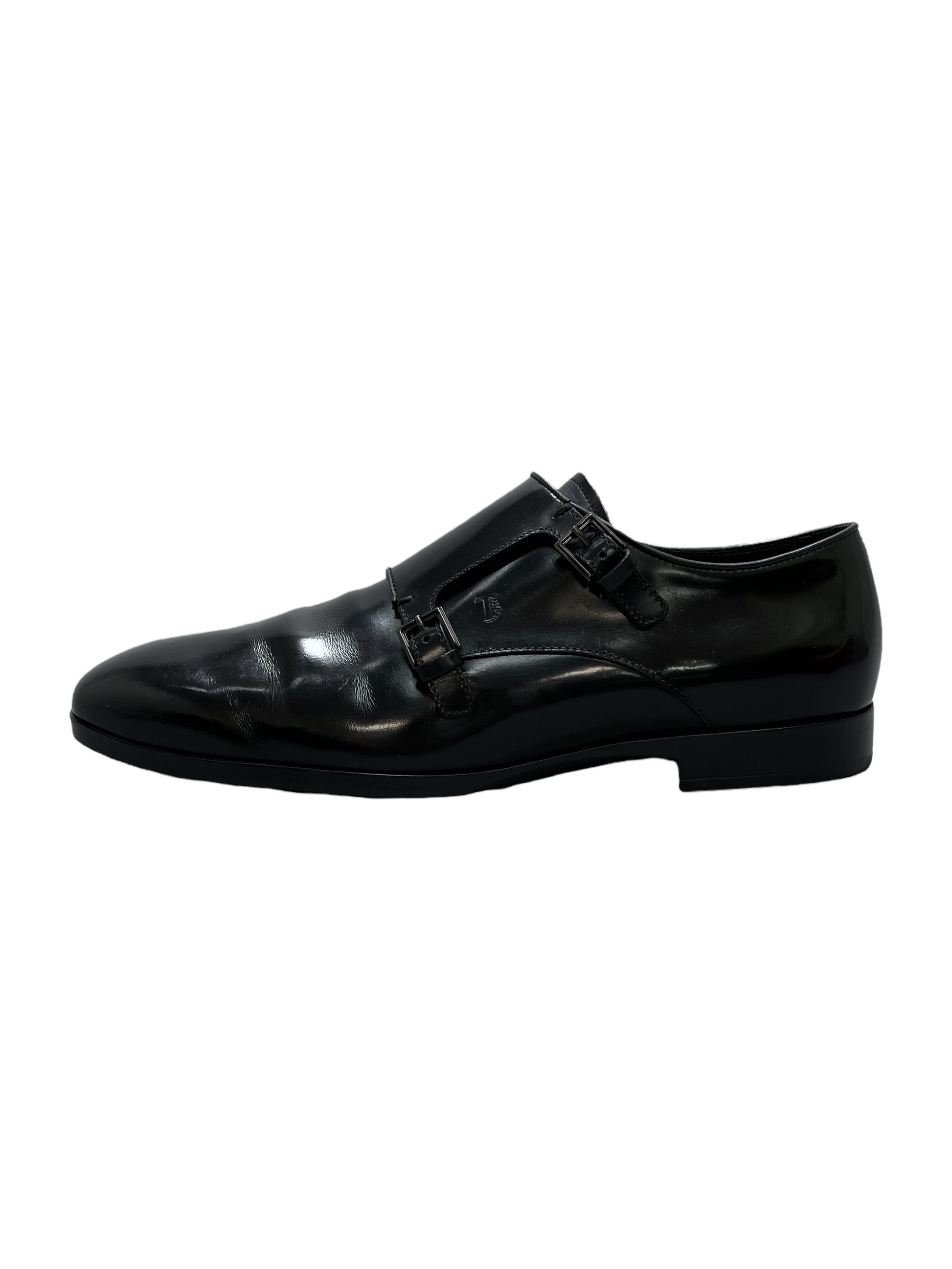 Tods Black Leather Double Monkstrap Dress Shoes 10 D US — Genuine Design luxury consignment Calgary New & pre-owned clothing, shoes, accessories.