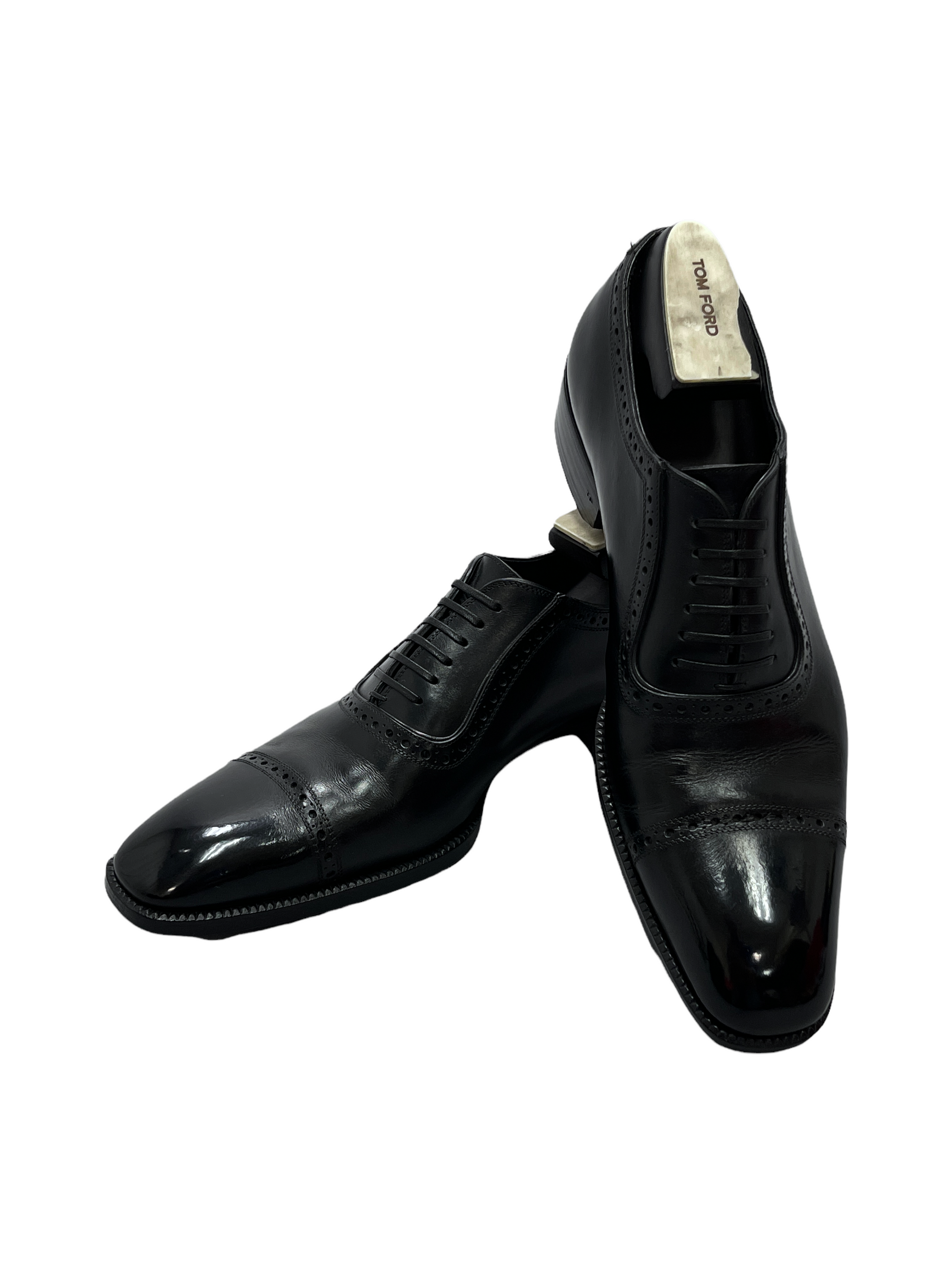 Tom Ford Black Leather Oxford Dress Shoe 8.5 D US