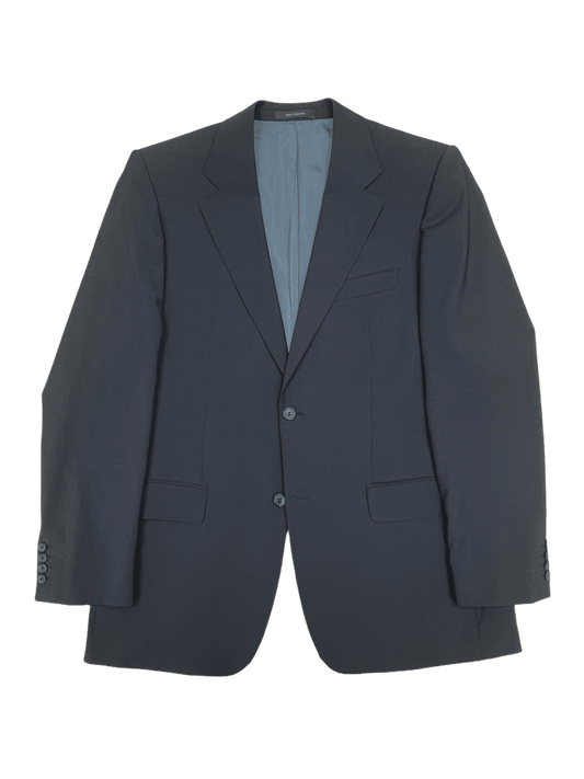 Hugo Boss Navy Blue Wool 42R Super 100's Sport Coat Large—Genuine Design luxury consignment