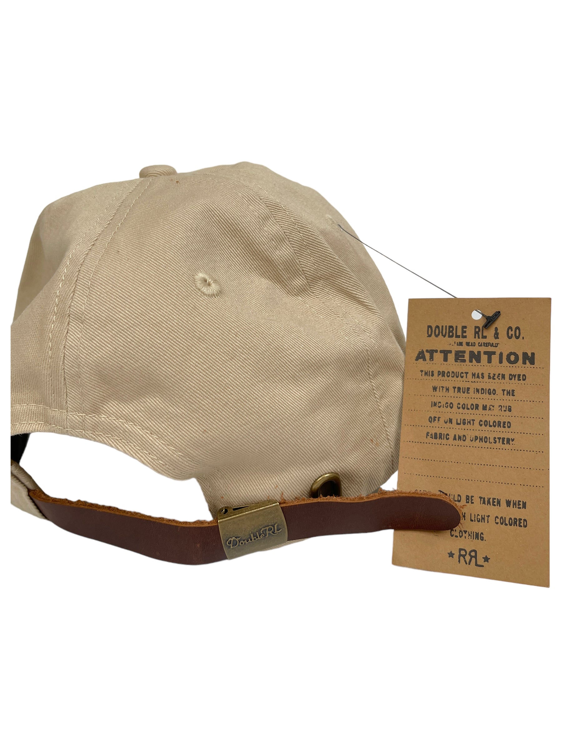 Double RL Tan Baseball Cap — Genuine Design luxury consignment Calgary, Alberta, Canada New and pre-owned clothing, shoes, accessories.