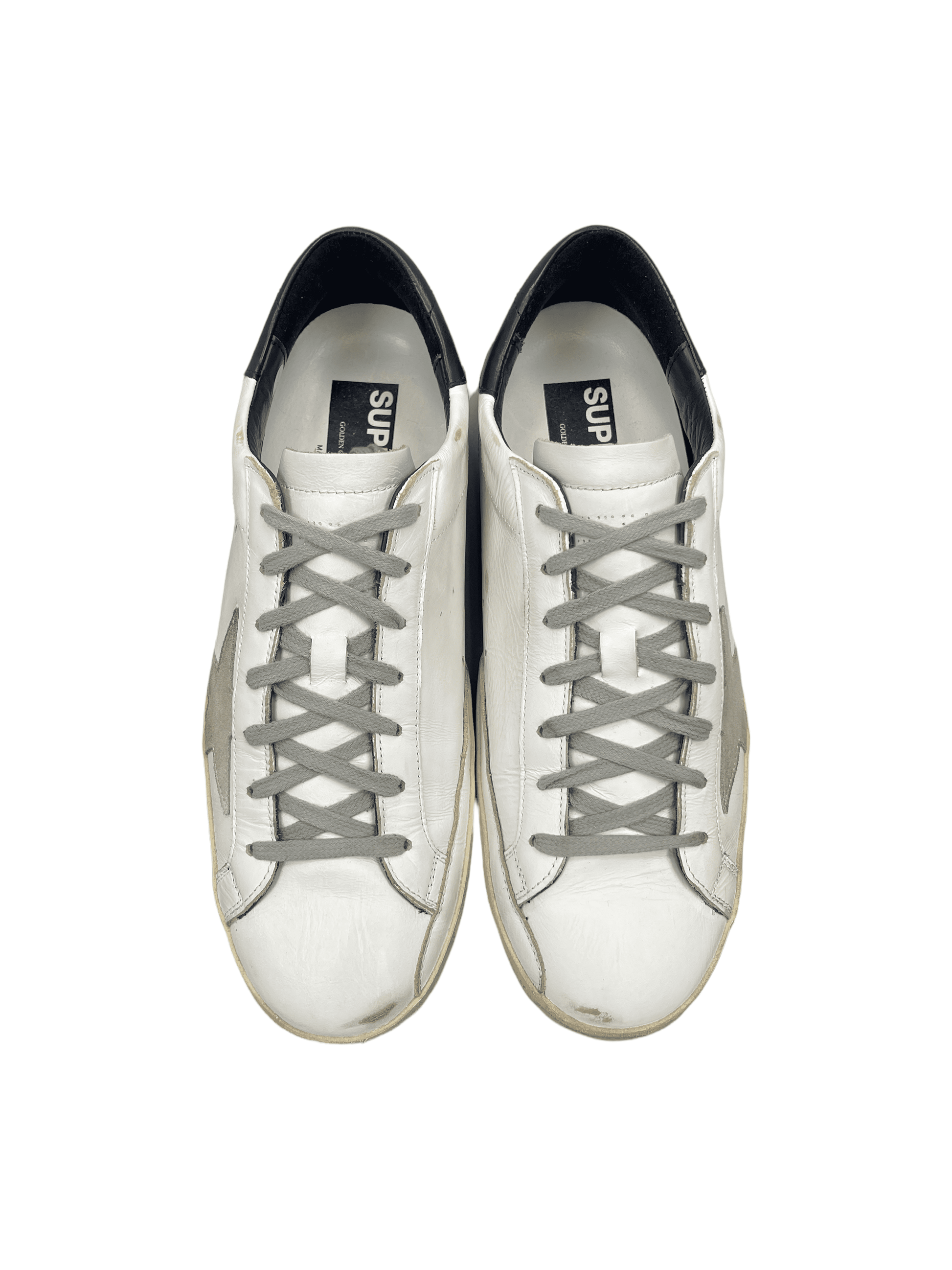 Golden Goose Superstar White Grey Navy 9 US - Genuine Design Luxury Consignment for Men. New & Pre-Owned Clothing, Shoes, & Accessories. Calgary, Canada