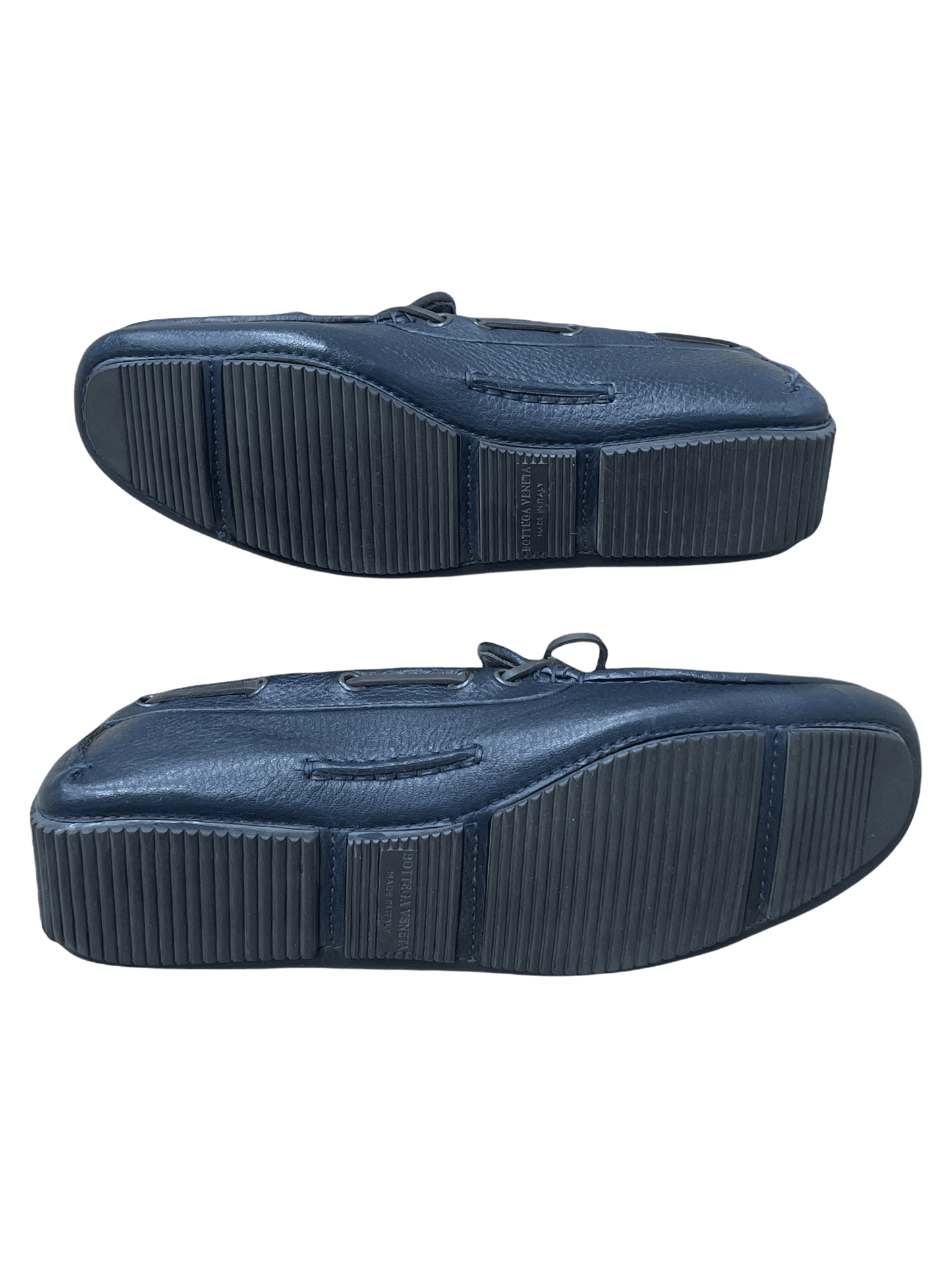 Bottega Veneta Navy Blue Driving Loafers 8 US