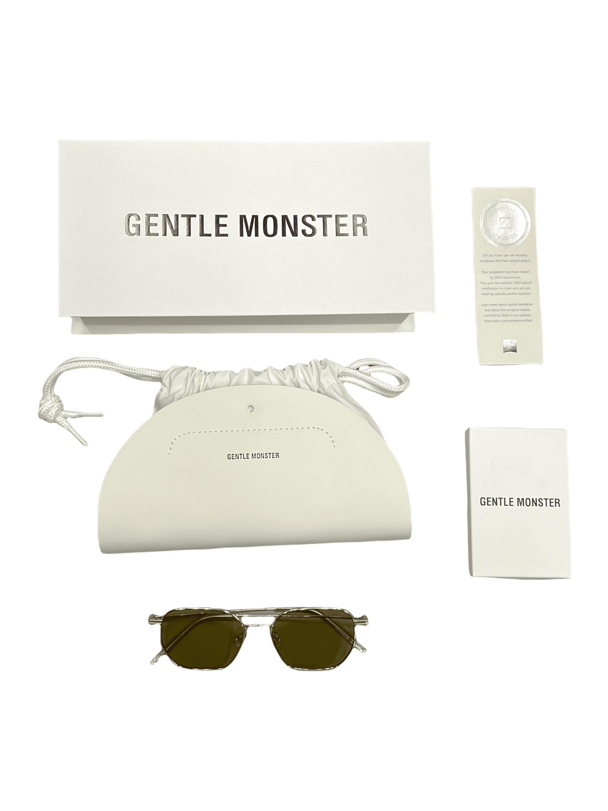 Gentle Monster Gold Metal Frame Orange Lens Sunglasses Genuine Design Luxury Consignment