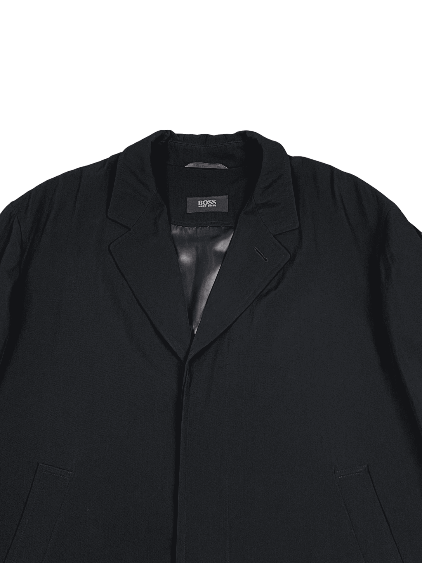 Hugo Boss Black Wool Blend Top Coat – 54R / XXL - Genuine Design Luxury Consignment for Men. New & Pre-Owned Clothing, Shoes, & Accessories. Calgary, Canada