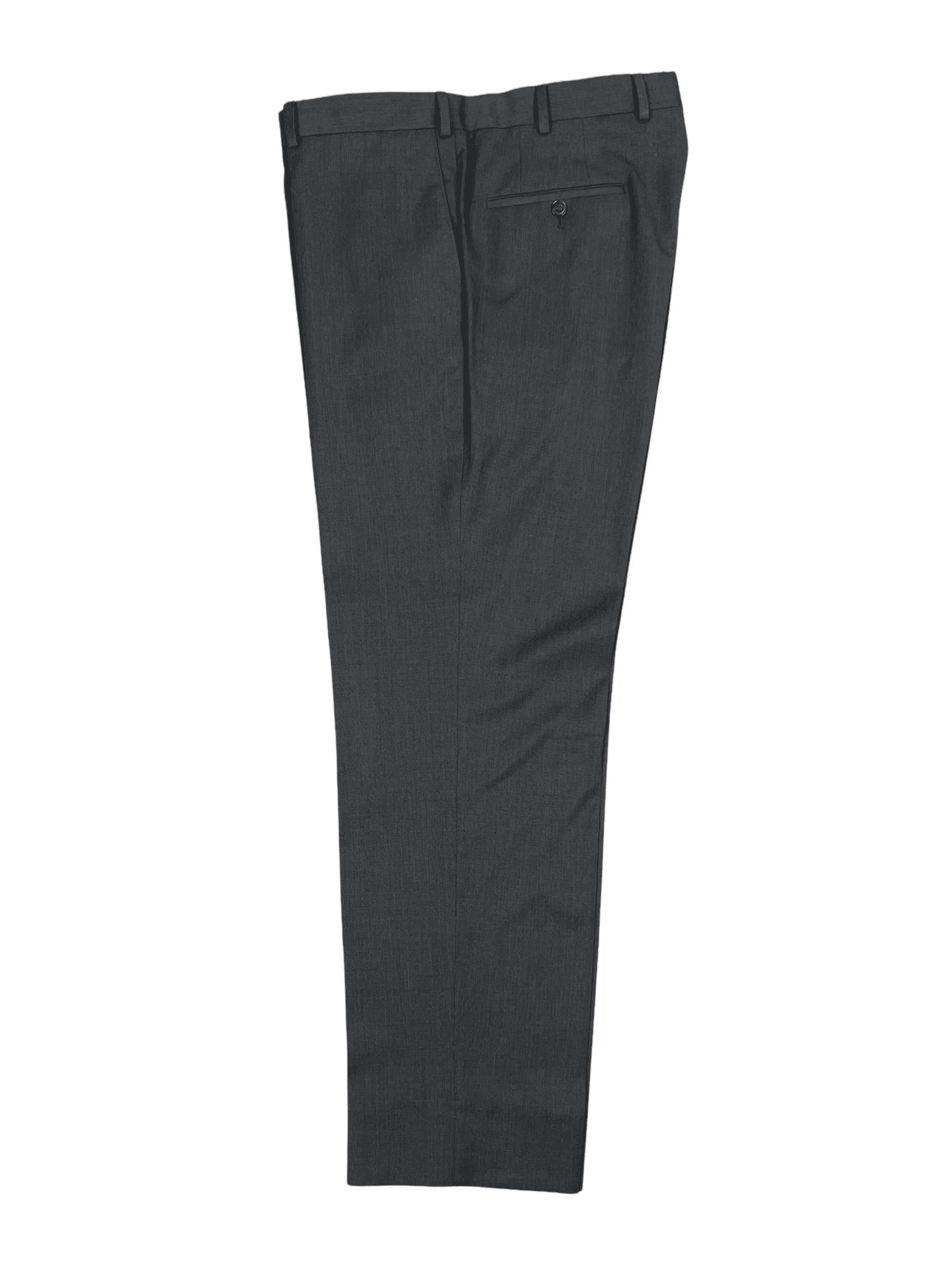 Samuelsohn Charcoal Wool Pants 40 x 32 - Genuine Design Luxury Consignment for Men. New & Pre-Owned Clothing, Shoes, & Accessories. Calgary, Canada