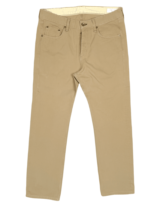 Rag & Bone Beige Jeans 34 x 30 - Genuine Design Luxury Consignment for Men. New & Pre-Owned Clothing, Shoes, & Accessories. Calgary, Canada