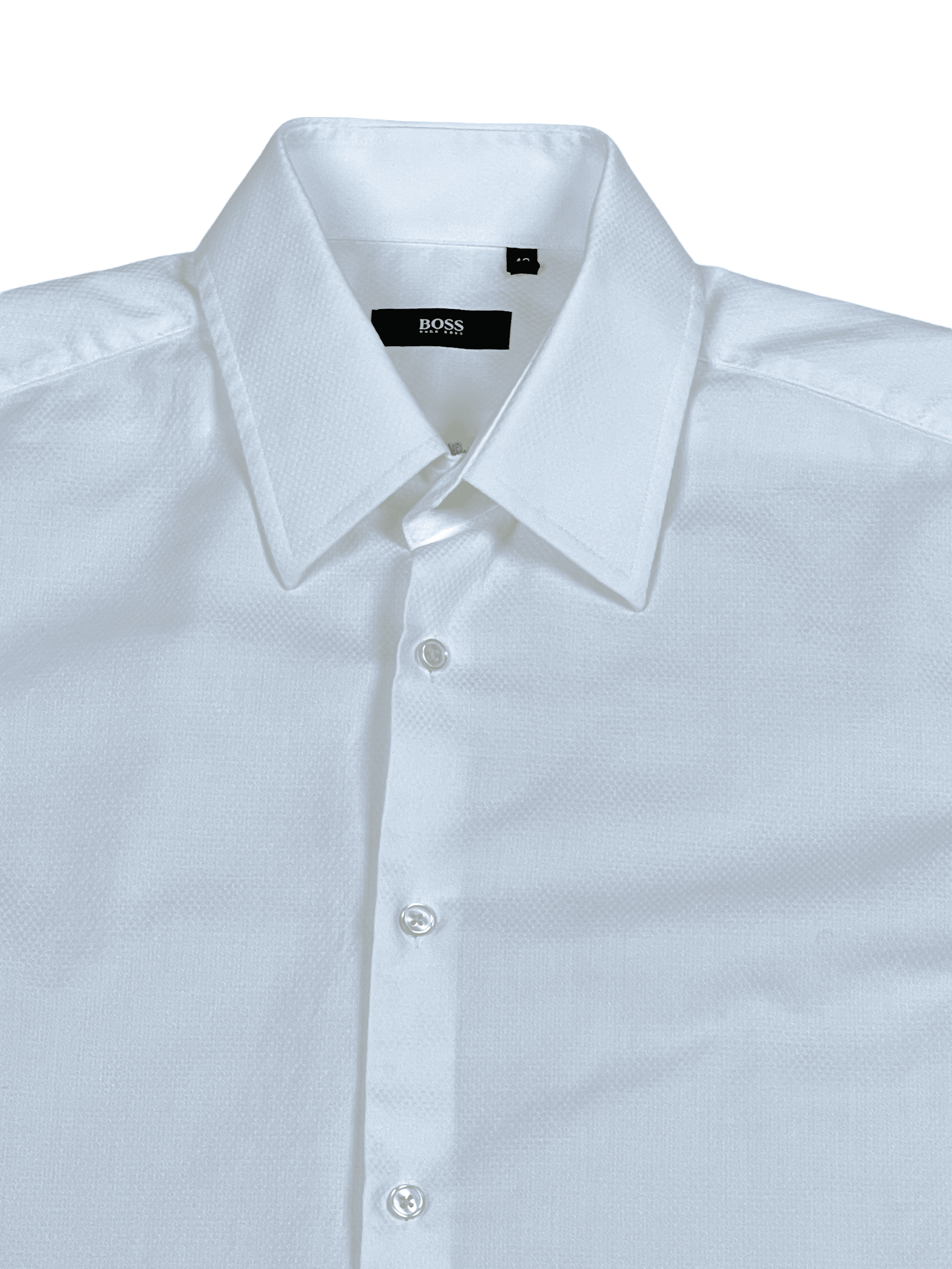 Mens white discount hugo boss shirt