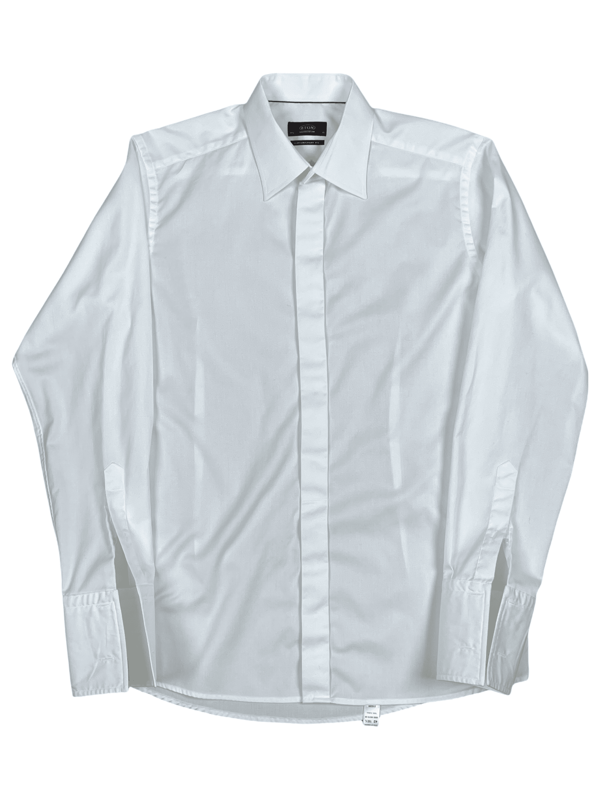 ETON White Cotton Dress Shirt 16.5 / 42 - Genuine Design Luxury Consignment for Men. New & Pre-Owned Clothing, Shoes, & Accessories. Calgary, Canada