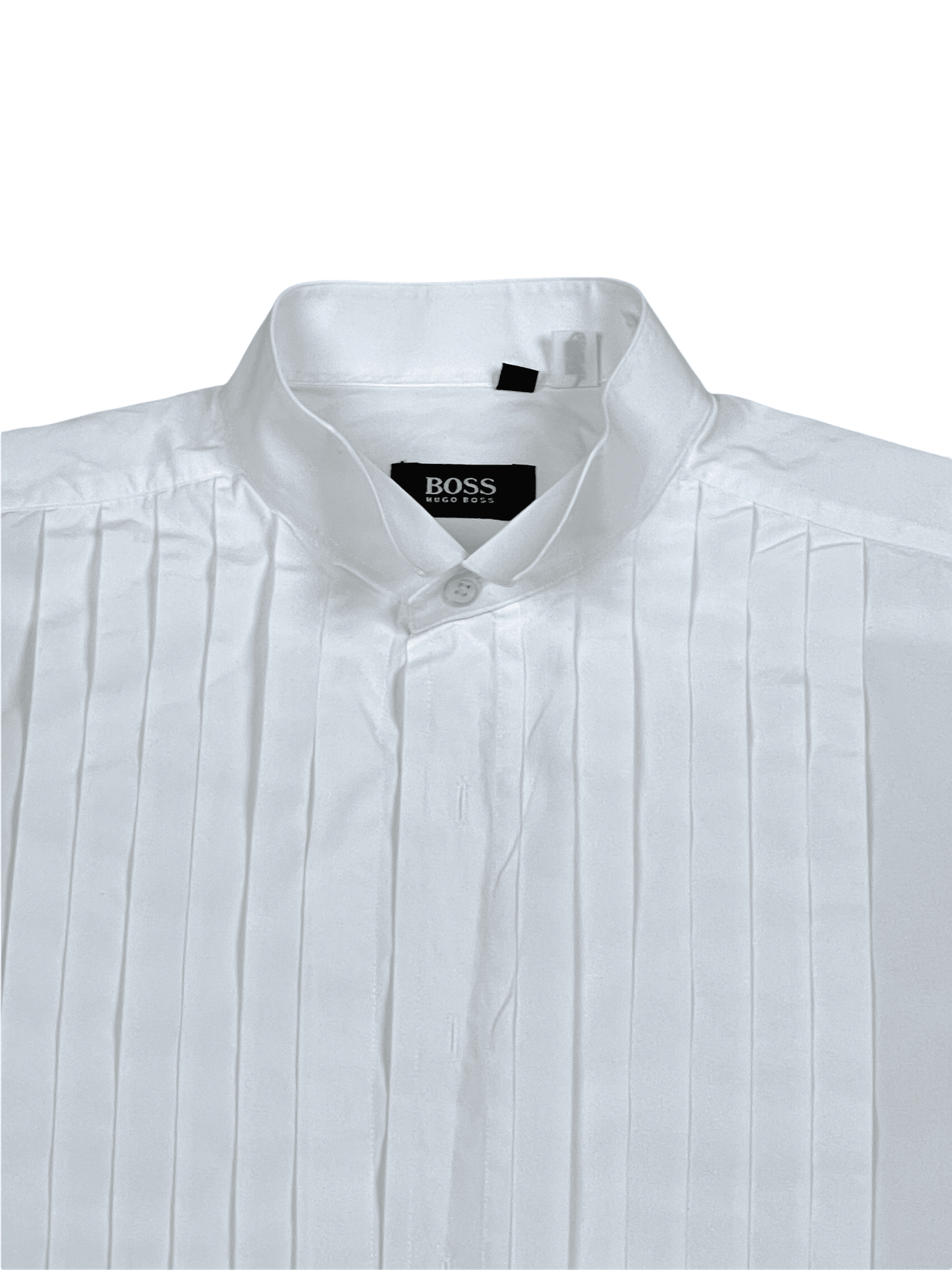 Hugo Boss White Tuxedo Shirt 16 / 41 - Genuine Design Luxury Consignment for Men. New & Pre-Owned Clothing, Shoes, & Accessories. Calgary, Canada