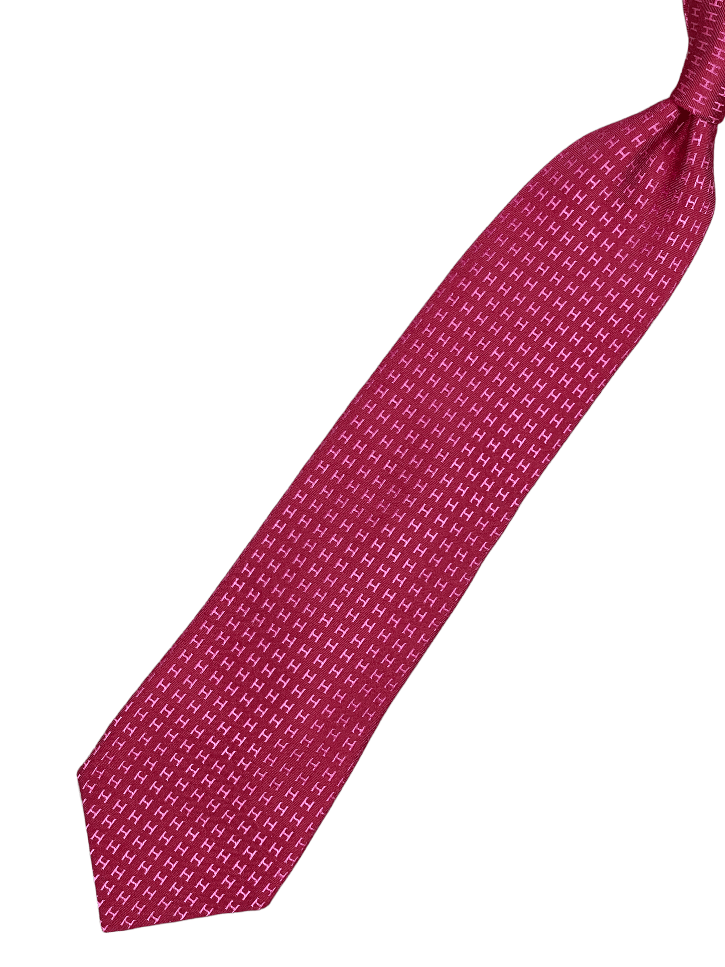 Hermès Pink H Monogram Silk Tie — Genuine Design Luxury Consignment for Men. New & Pre-Owned Clothing, Shoes, & Accessories. Calgary, Canada