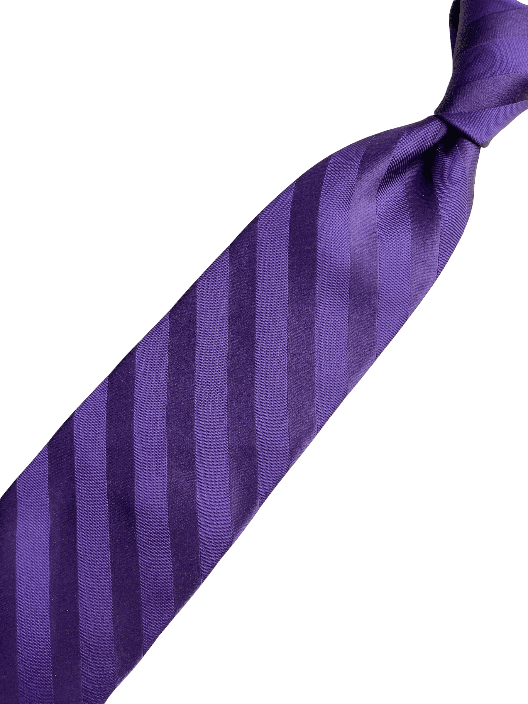Valentino Purple Striped Silk Tie - Genuine Design luxury consignment Calgary, Alberta, Canada New & pre-owned clothing, shoes, accessories.