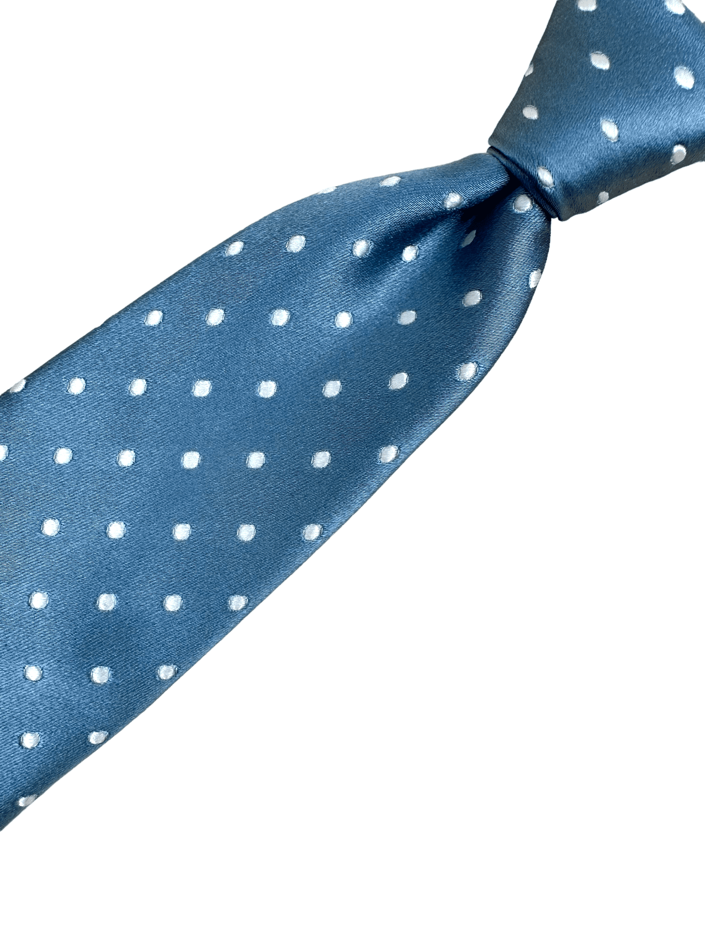 Tom Ford Light Blue Polka Dot Silk Tie - Genuine Design luxury consignment Calgary, Alberta, Canada New & pre-owned clothing, shoes, accessories.