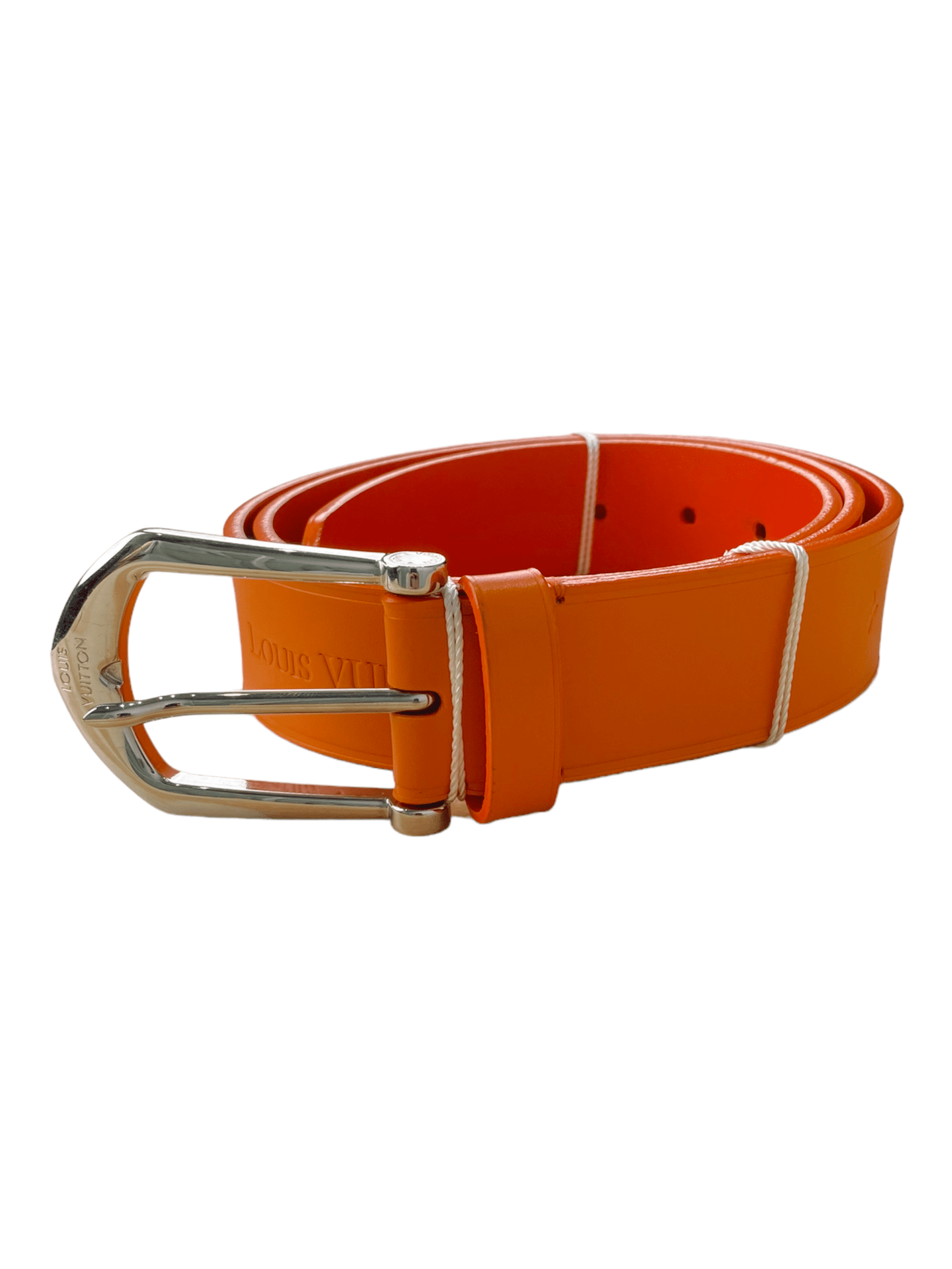 Louis Vuitton Orange Leather Belt Size 34 — Genuine Design Luxury Consignment for Men. New & Pre-Owned Clothing, Shoes, & Accessories. Calgary, Canada