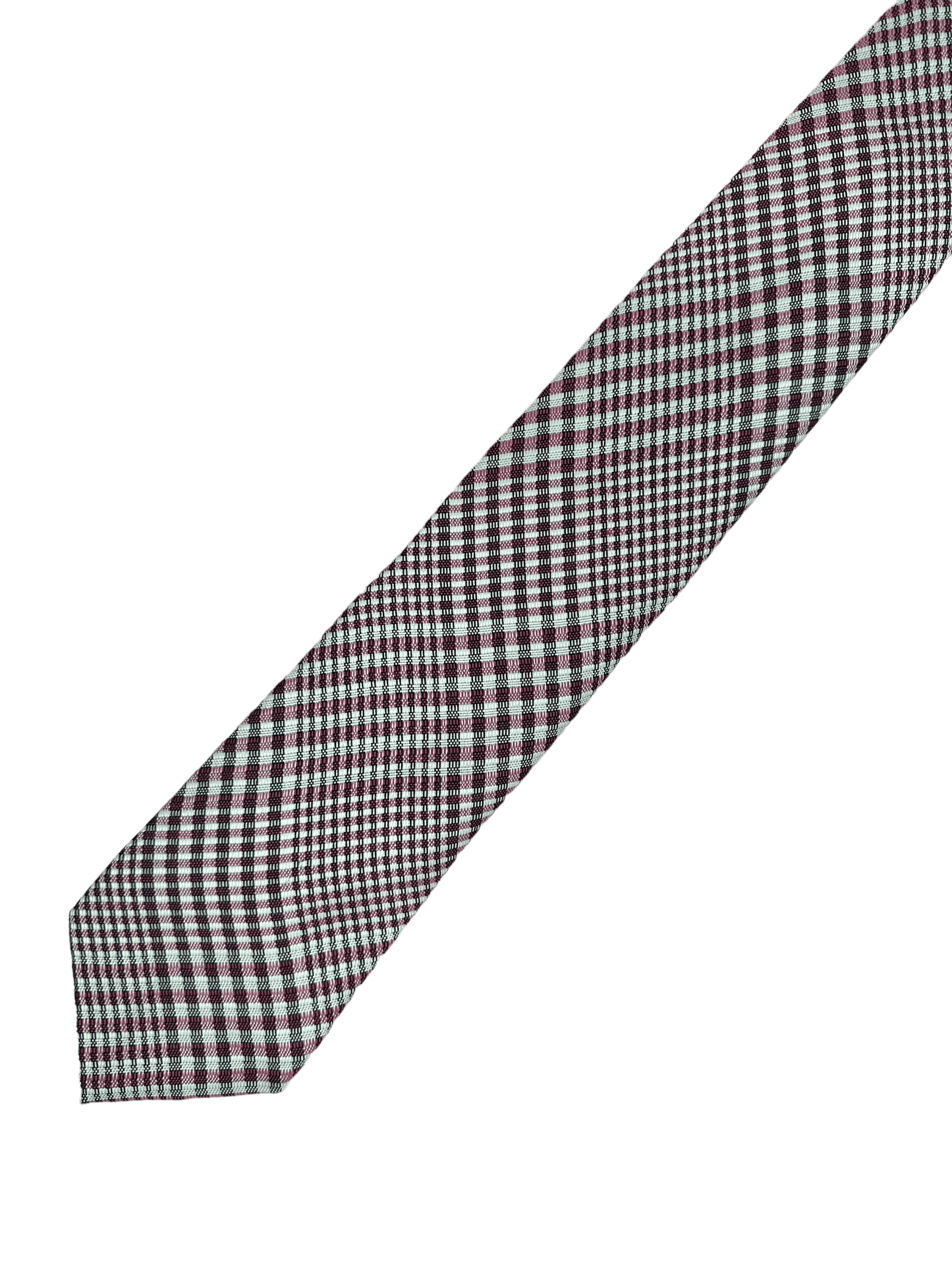 Tom Ford Red Plaid Silk Tie - Genuine Design luxury consignment Calgary, Alberta, Canada New & pre-owned clothing, shoes, accessories.