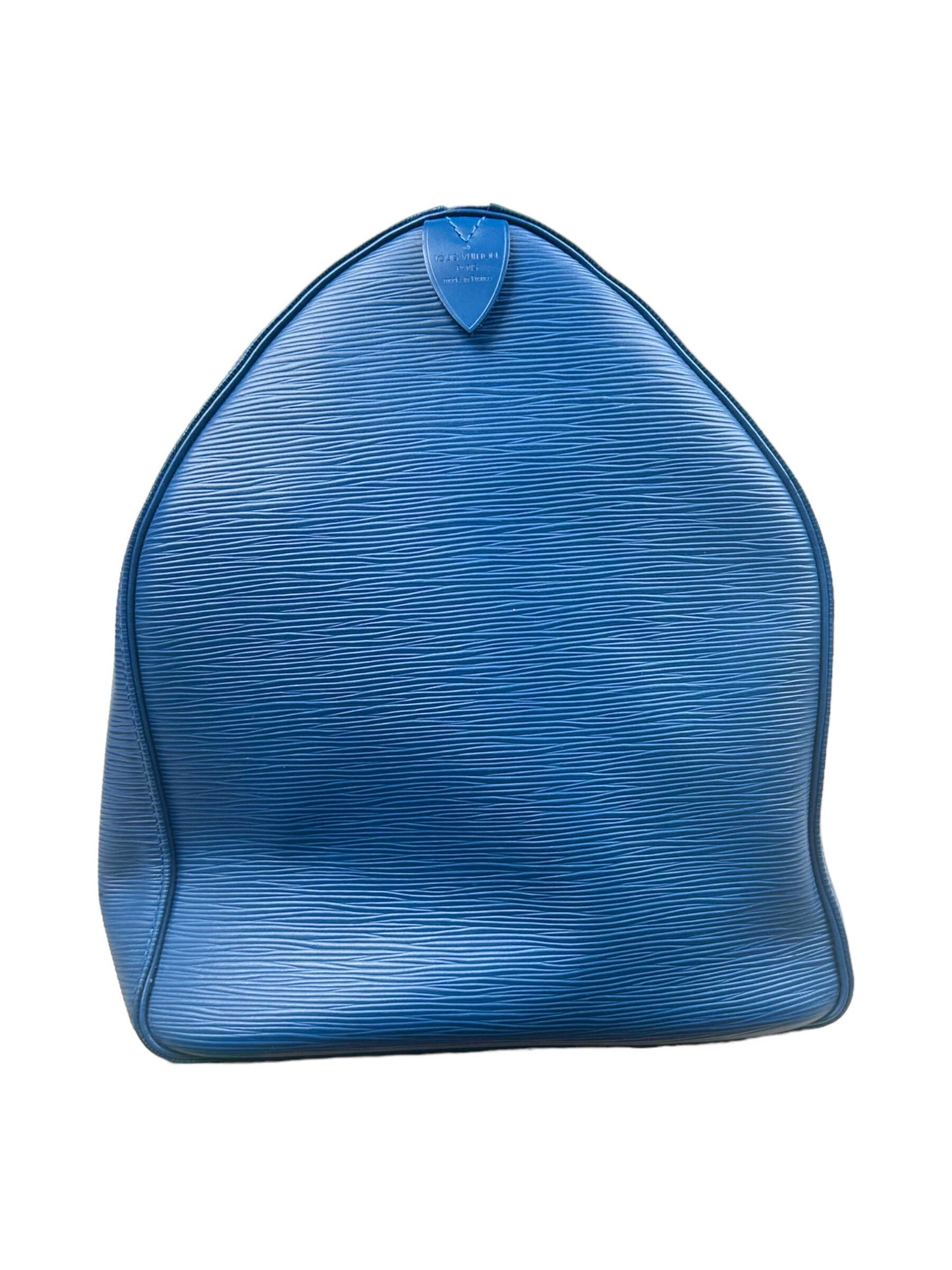 Louis Vuitton Blue épi Leather Keepall 50L Travel Bag — Genuine Design Luxury Consignment for Men. New & Pre-Owned Clothing, Shoes, & Accessories. Calgary, Canada