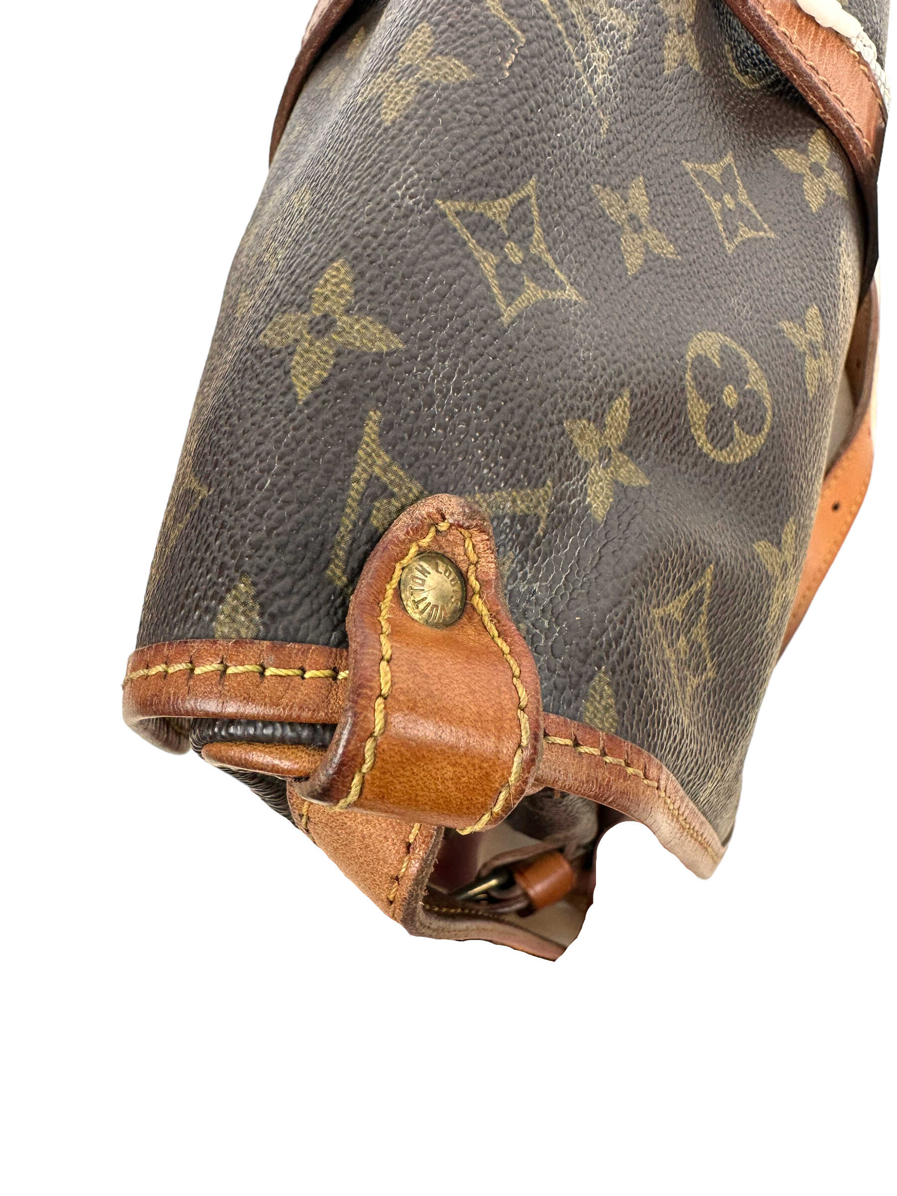 Vintage Louis Vuitton Brown Monogram Saumur 30 Double Saddle Bag — Genuine Design Luxury Consignment for Men. New & Pre-Owned Clothing, Shoes, & Accessories. Calgary, Canada