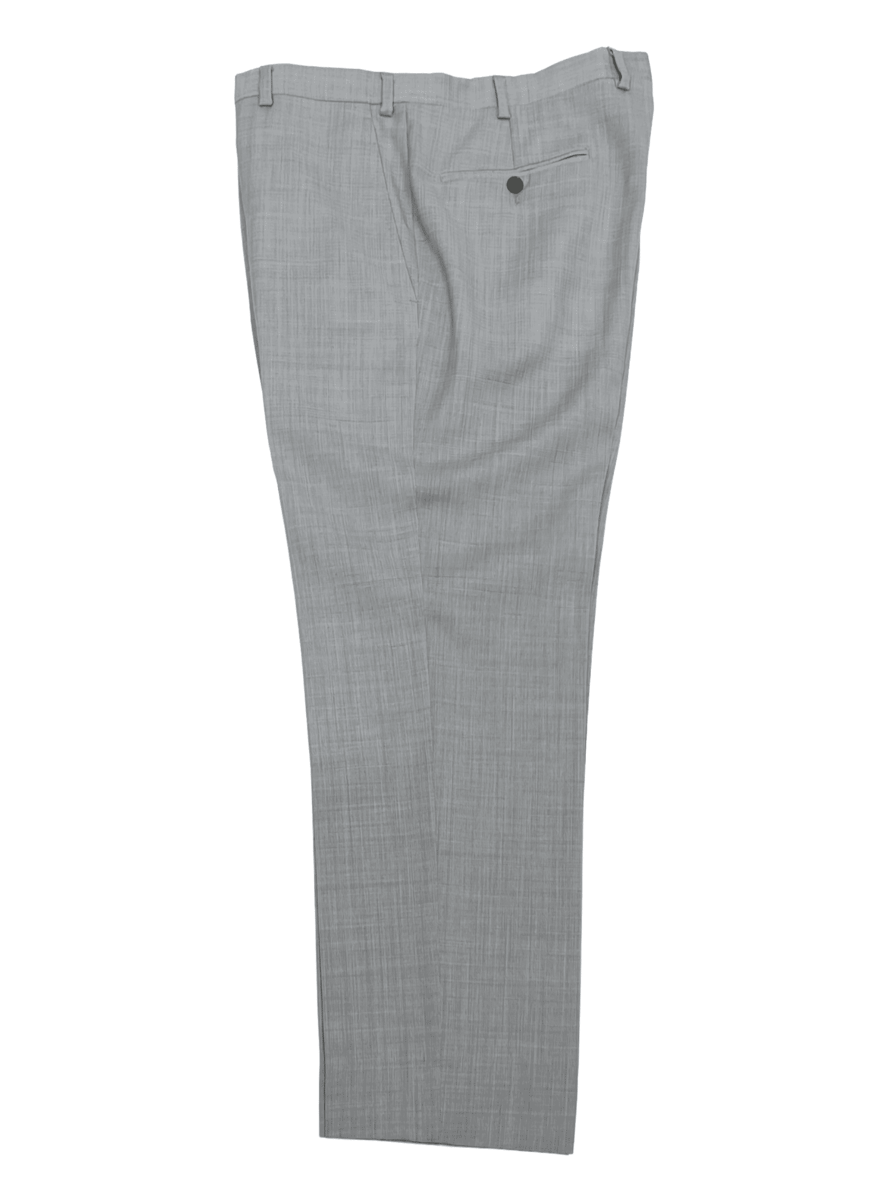 Emporio Armani Grey Wool Dress Pant 34W 27L - Genuine Design Luxury Consignment Calgary, Alberta, Canada New and Pre-Owned Clothing, Shoes, Accessories.
