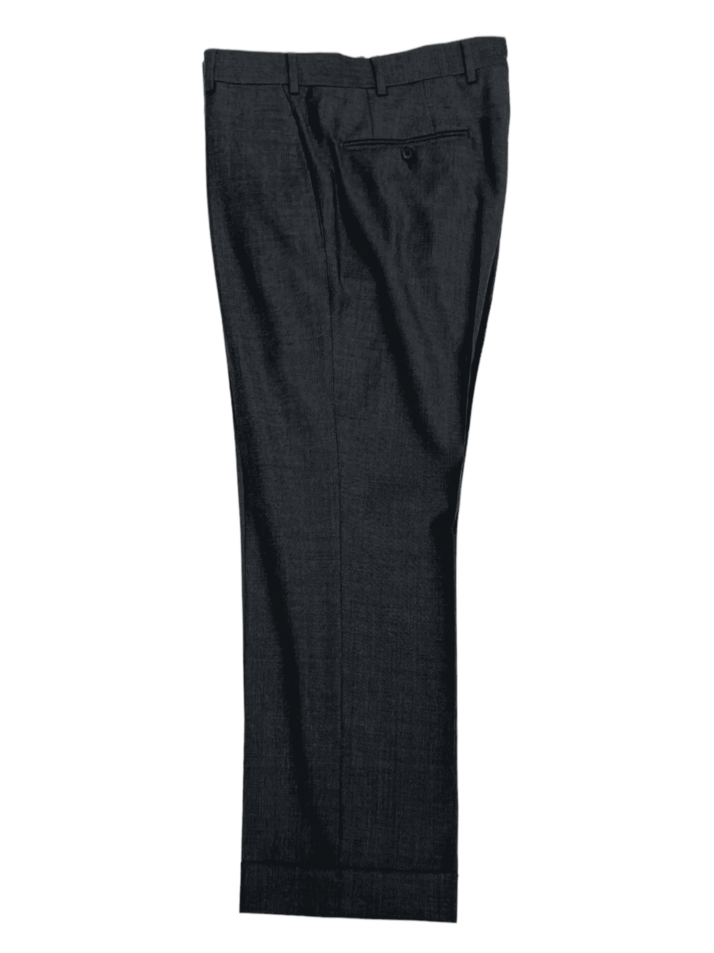 Tom Ford Charcoal Grey Wool Dress Pant 34W 27.5L - Genuine Design Luxury Consignment Calgary, Alberta, Canada New and Pre-Owned Clothing, Shoes, Accessories.