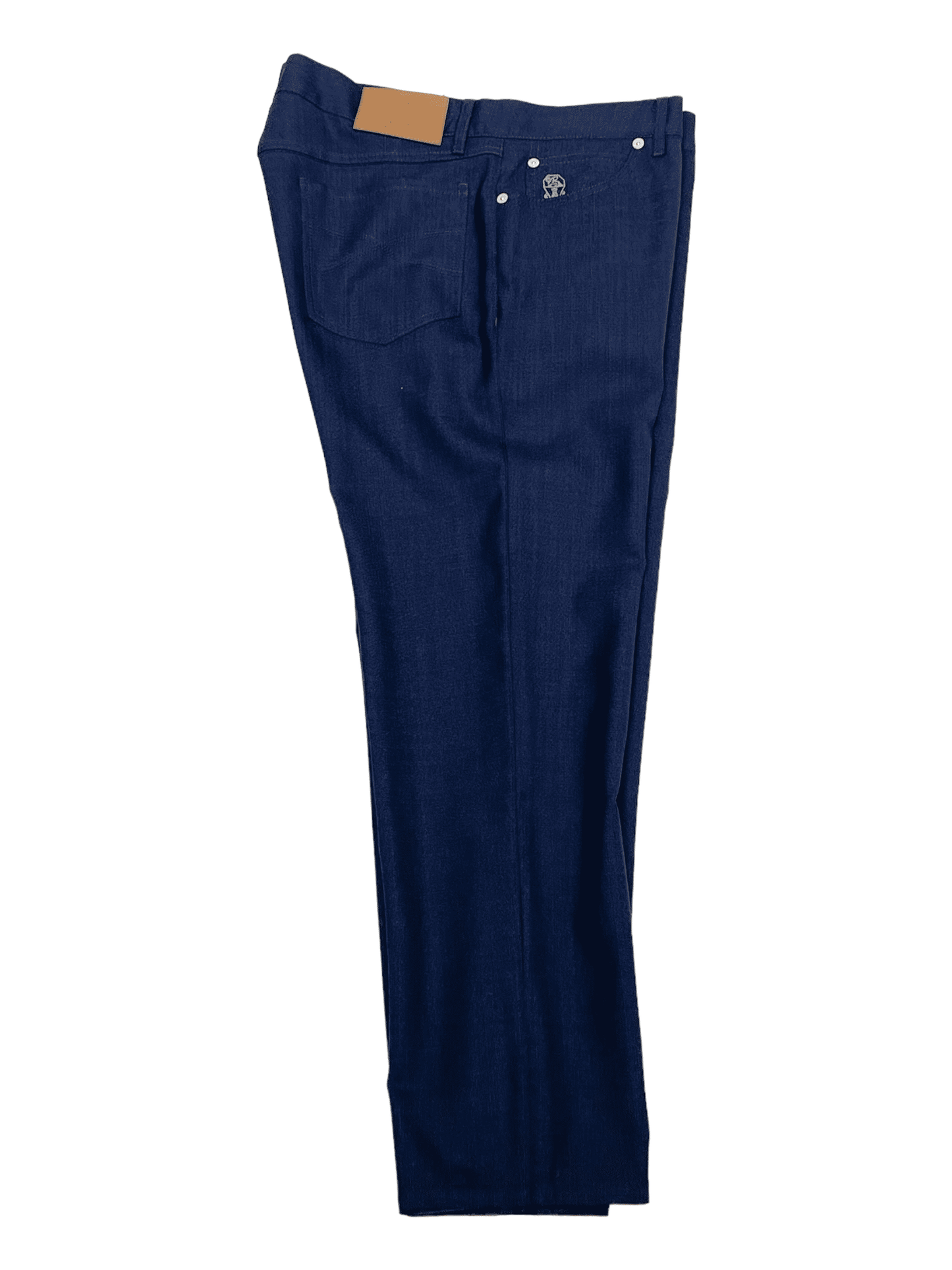 Brunello Cucinelli Navy Wool 5 Pocket Dress Pant 34W 26L