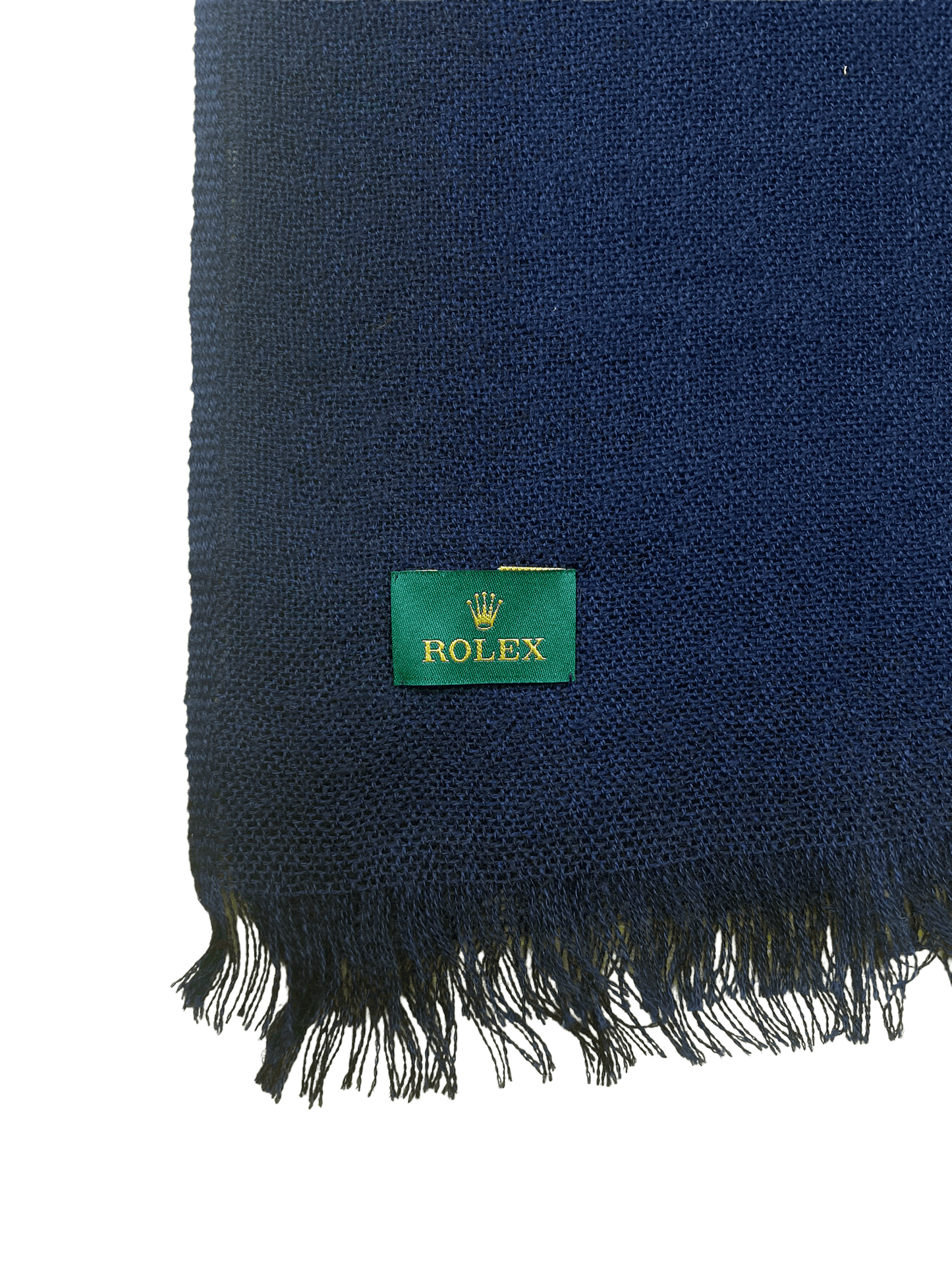 Rolex Navy Cashmere Scarf — Genuine Design Luxury Consignment Calgary, Alberta, Canada New and Pre-Owned Clothing, Shoes, Accessories.